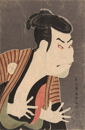 The Actor Ichikawa Omezō as the Manservant Ippei in The Loved Wife’s Parti-Colored Reins (detail), 1794