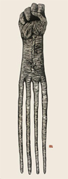 "Afropick" by Sanford Biggers