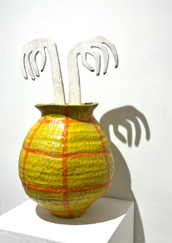 Lisa Haddad and Eva Sochorova; Pottery by Ryan Ghaffari