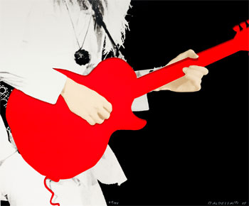 Person with Guitar (Red)