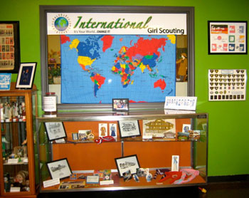 The International display features the four World Centers.