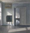 Interior with an Easel, Bredgade 25, painted in 1912 by Vilhelm Hammershøi (Danish, 1864-1916)