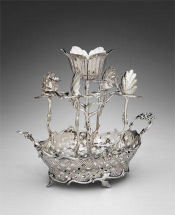 Sugar Basket with Four Spoons, 1777