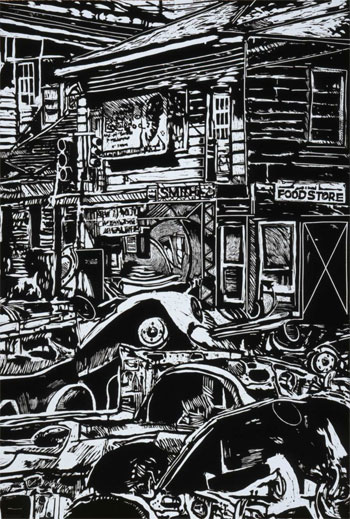 Blues Poem for Urban Landscape: Food Store, 2003
