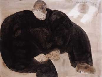 Retrato del Critico Jose Gomez Sicre (Portrait of the Critic Jose Gomez Sicre), 1973