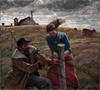 Harvey Dunn: Fences, Cows, Plows & Oxen