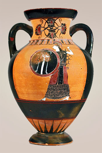 Ceramic vessel (amphora); Attica,